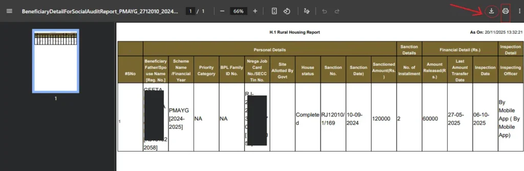 PMAY-G beneficiary list 2025